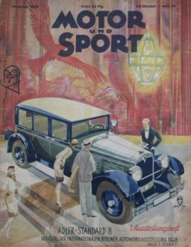 "Motor & Sport" Motor-Magazine Poessneck 1928 Exhibition Issue (7240)